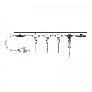 導かれたクリスマスライトセット